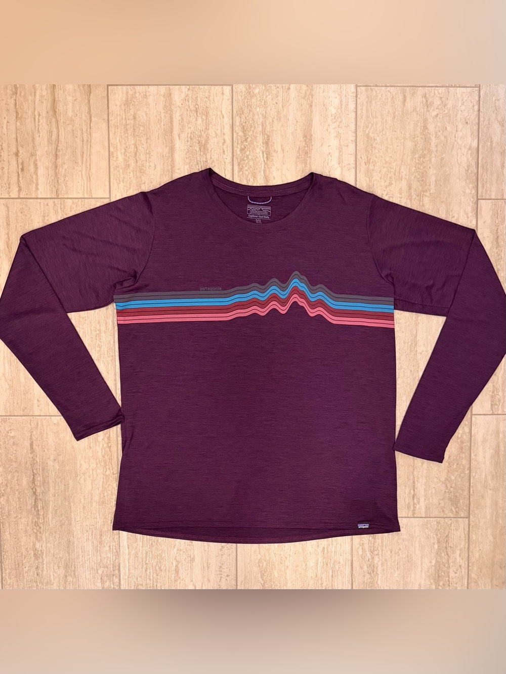 NWOT Patagonia Women's Long-Sleeved Capilene Cool Daily Night Plum Size XL